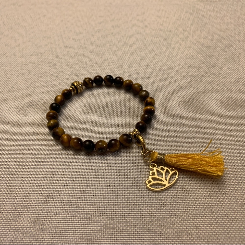 SOLD Mala 24 Tiger Eye Beads Bracelet